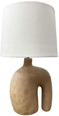 Φωτιστικό Επιτραπέζιο Shade On 034460 22x22x40,5cm Ε14 40W Beige-White