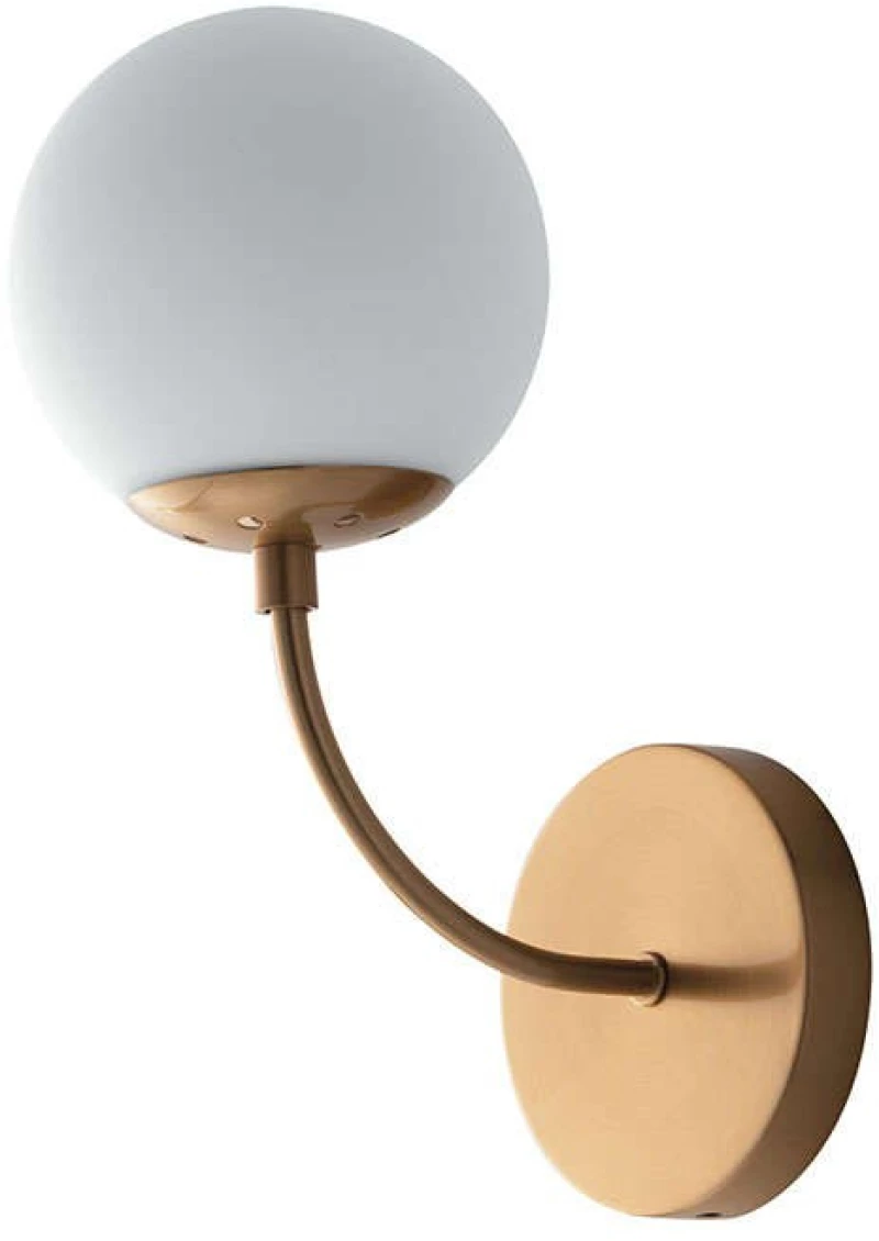 Φωτιστικό Τοίχου - Απλίκα I-Themys-AP1 Brass Luce Ambiente Design Μέταλλο,Γυαλί