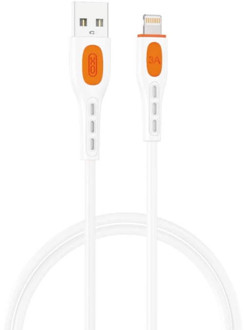 XO NB280 Καλώδιο Δεδομένων Lightning  1M 3A Λευκό