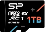 SILICON POWER κάρτα μνήμης microSDXC Express Hypera, 1TB, PCIe Gen 3x1, C10 UHS-I U3 A1 V30