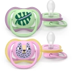 Philips Avent Πιπίλα Ultra Air 6-18 μηνών, Green/Pink(2 τεμάχια)