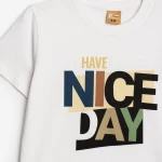 Funky Μπλούζα Nice Day, Λευκό