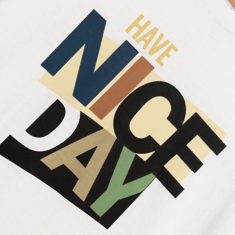 Funky Μπλούζα Nice Day, Λευκό