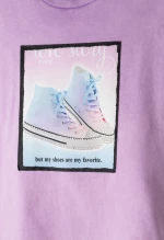 Εβίτα Fashion Σετ Κολάν Κάπρι Shoes, Μωβ