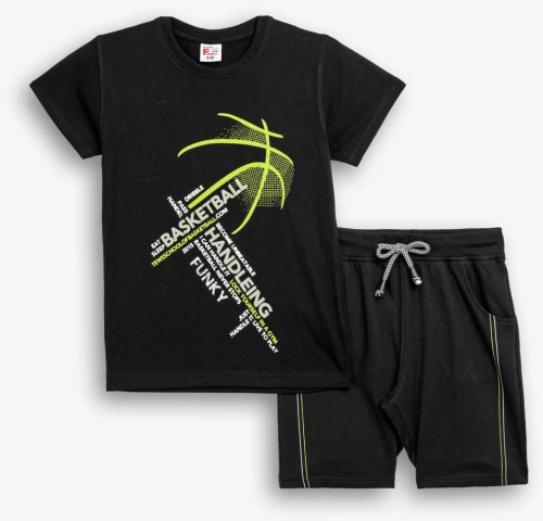 Funky Σετ Βερμούδα Basketball, Μαύρο