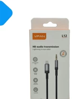 Καλώδιο Ήχου 3.5mm Male σε Lightning 1m VFan L12 Μαύρο