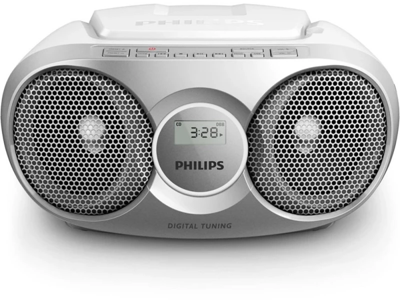 Philips Φορητό Ηχοσύστημα AZ215 με CD / Ραδιόφωνο σε Ασημί Χρώμα EU