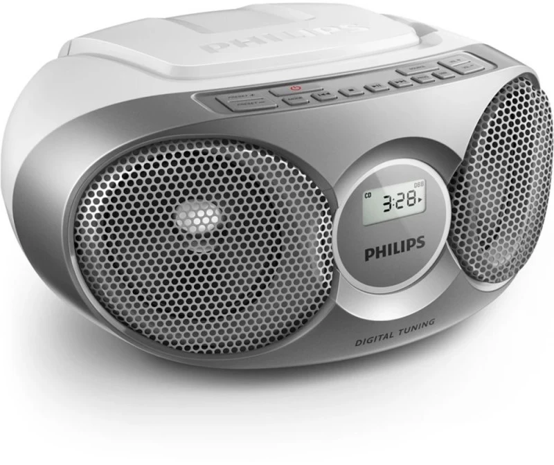 Philips Φορητό Ηχοσύστημα AZ215 με CD / Ραδιόφωνο σε Ασημί Χρώμα EU