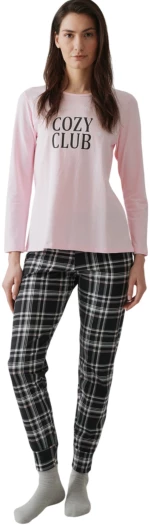 Minerva Γυναικείες Πυτζάμες Cozy Club Ροζ 52601-157
