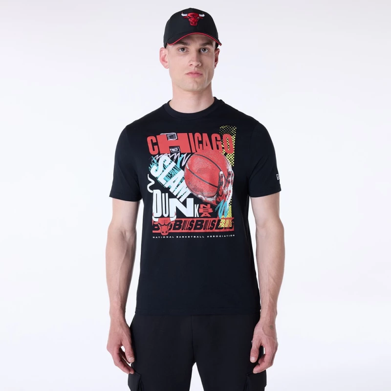 NEW ERA BASKETBALL GRPHC TEE CHIBUL  BLK 60596241 NEW ERA Μαύρο