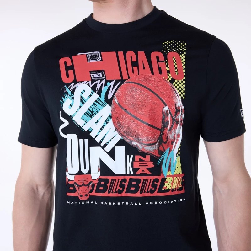 NEW ERA BASKETBALL GRPHC TEE CHIBUL  BLK 60596241 NEW ERA Μαύρο