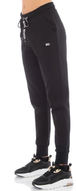 BE:NATION Rib hem pant 02102501-01 BENATION Μαύρο