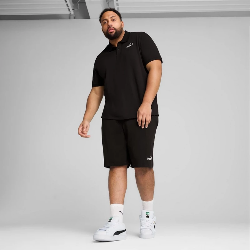 Puma ESS No. 1 Logo Pique Polo 682552-01 PUMA Μαύρο