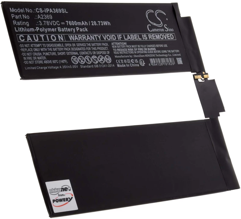 Μπαταρία για tablet Apple iPad Pro 11 3rd generation 2021, A2377, type A2369 7600mAh/29Wh