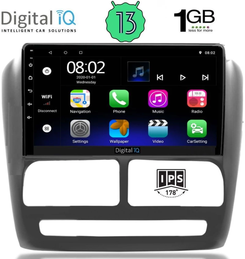 DIGITAL IQ RSA 1137_GPS (9inc) MULTIMEDIA TABLET OEM FIAT DOBLO mod. 2010-2015