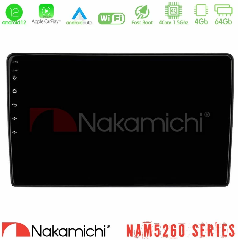 Nakamichi Nam5260 Series 4core Android13 4+64gb kia Ceed 2013-2017 Navigation Multimedia Tablet 9" με Carplay & Android Auto u-n44-Ki0610