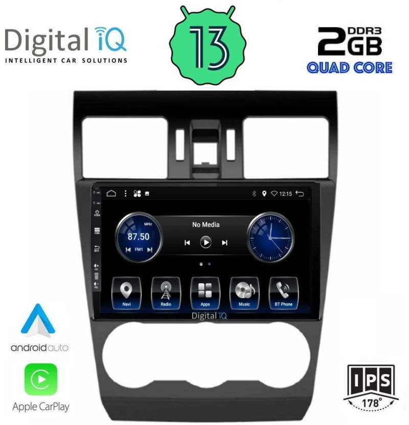 DIGITAL IQ BXH 3663_CPA (9inc) MULTIMEDIA TABLET for SUBARU FORESTER – IMPREZA – XV mod. 2013-2019
