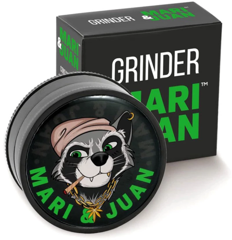 Grinder Τρίφτης Πλαστικός MAri & Juan Premium Black 42mm - 2 Parts
