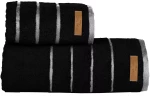 ΠΕΤΣΕΤΑ ΜΠΑΝΙΟΥ PRIVE BLACK 90X150 100% COTTON 600gsm - -
