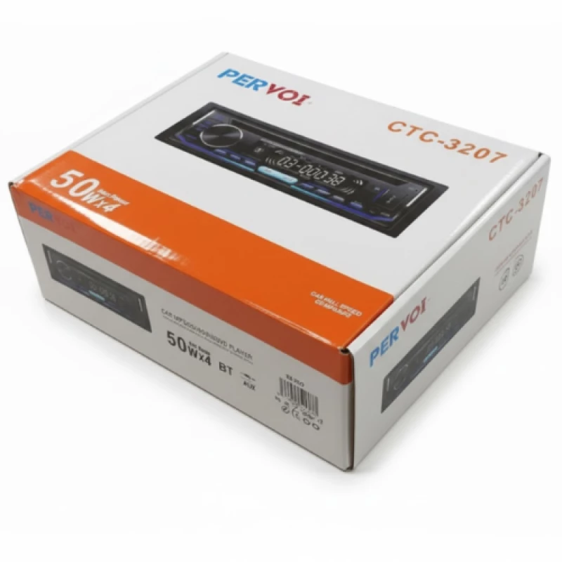 PERVOI CTC-3207 1DIN Ηχοσύστημα Αυτοκινήτου (Bluetooth/USB, 50W×4 Μέγιστη Ισχύς)