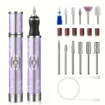 SALON NAILS Φορητή Ηλεκτρική Λίμα Νυχιών – Μοντέλο 8802 Μωβ