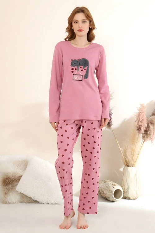 Πιτζάμα Γυναικεία Homewear 0419 - ΤΡΙΑΝΤΑΦΥΛΛΙ