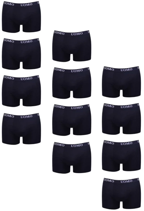 Boxer Ανδρικά 12Pack JJ1012 - ΜΑΥΡΟ