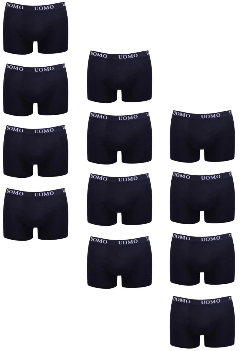 Boxer Ανδρικά 12Pack JJ1012 - ΜΑΥΡΟ