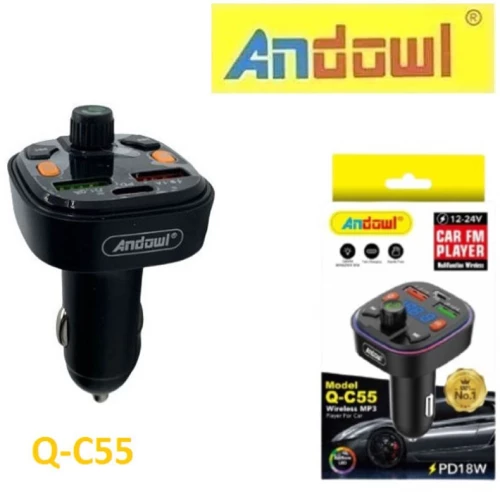 ANDOWL TRANSMITTER ΑΥΤΟΚΙΝΗΤΟΥ ME BLUETOOTH Q-C55