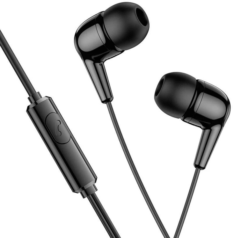HOCO M97 ΑΚΟΥΣΤΙΚΑ HANDSFREE ENJOY, 3,5mm, ΜΑΥΡΟ