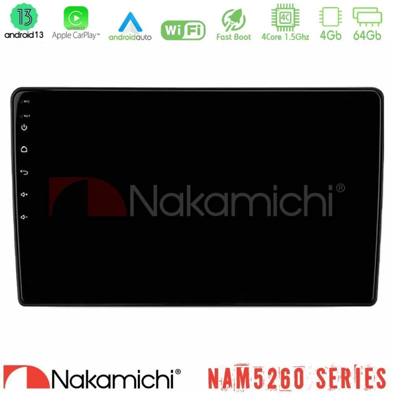 Nakamichi Nam5260 Series 4core Android13 4+64gb Renault Master 2019-2021 Navigation Multimedia Tablet 10" με Carplay & Android Auto u-n44-Rn1109