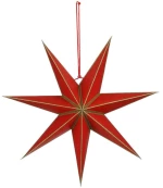 Διακοσμητικό Αστέρι Κρεμαστό 02.1161441 Φ45x14cm Red
