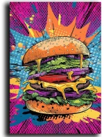 Πίνακας Καμβάς Pop 649THL1188 70x100cm Multi Wallity Κάθετοι Ξύλο, Καμβάς