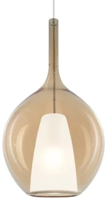 Φωτιστικό Οροφής Κρεμαστό Kalique-2 359632 E27 28x256,5cm Amber Ideal Lux