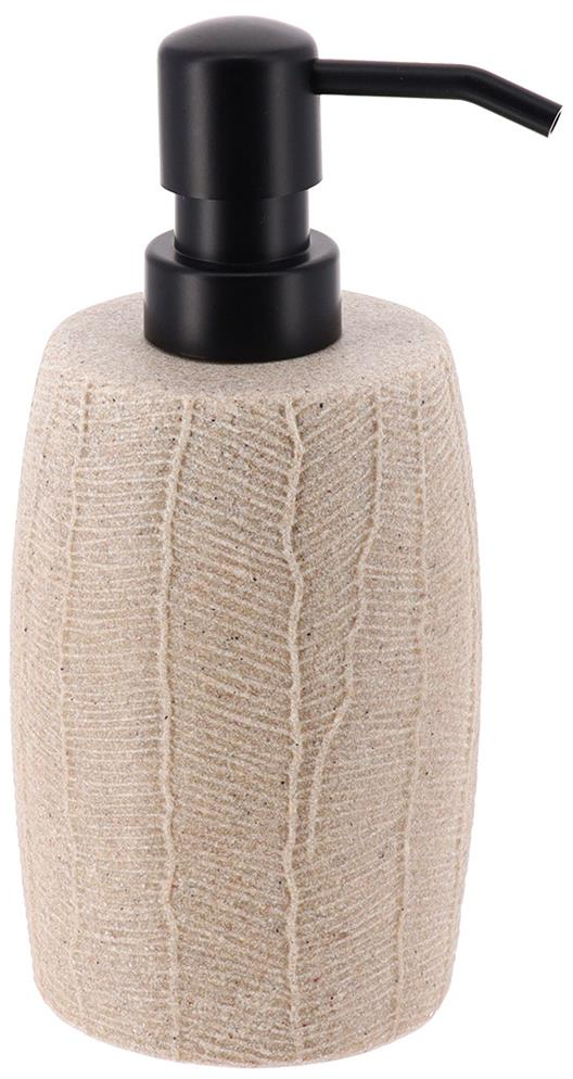 dispenser polyresin leaf ανάγλυφο καφέ 330ml/8x18. 8cm