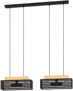Φωτιστικό Κρεμαστό Eglo 390164 CIDRAZ Καφέ (Brown)|Μαύρο Ματ (Black Mat)