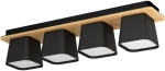 Φωτιστικό Οροφής Eglo 390008 RUSCIO Καφέ (Brown)|Μαύρο Ματ (Black Mat)