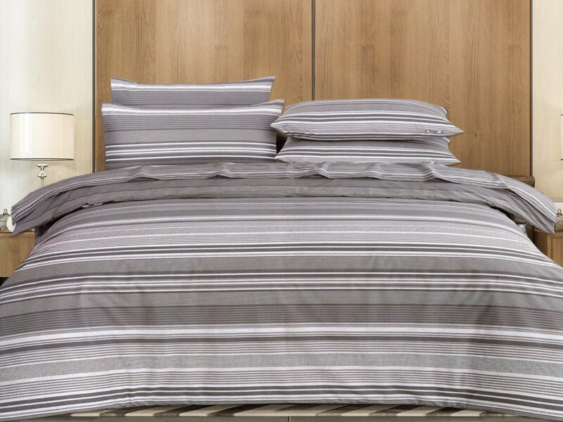 Σετ Σεντόνια Grey Harmony 100% Βαμβακερά Reactive One Color Γαρύφαλλο - 160x260, Χωρίς Λάστιχο