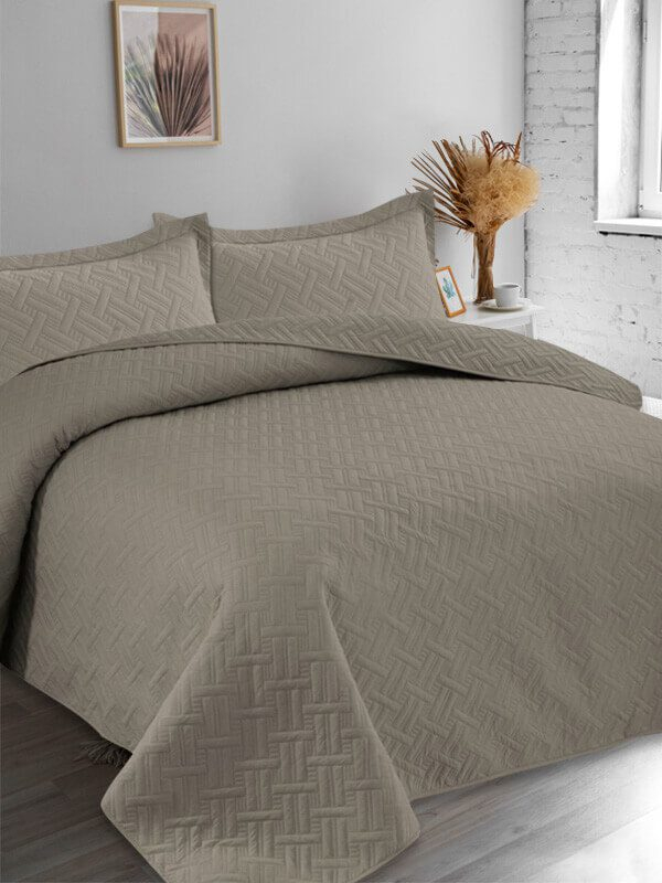 Κουβερλί Σετ Μονό Tetris Διπλής Όψεως Microfiber Γαρύφαλλο 160x240 - Μόκα-Μόκα