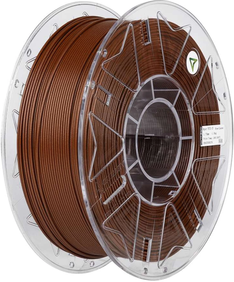 Creality Hyper PETG-CF Caramel Brown Coffee Carbon Fiber 3D Printer Filament, High Strength, 1 kg Sp