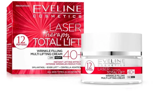 Eveline Αντιρυτιδική Κρέμα Προσώπου Laser Therapy Total Lift Wrinke 40+ 50ml