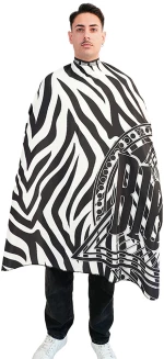 Eurostil BLESSED ZEBRA Premium Neoprene 140x170cm Μπέρτα Κουρέματος 09155
