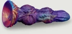 Dildo Δράκου Σιλικόνης Με Βεντούζα Dragon Silicone Dildo With Suction Cup 24 x 4 cm - Μωβ