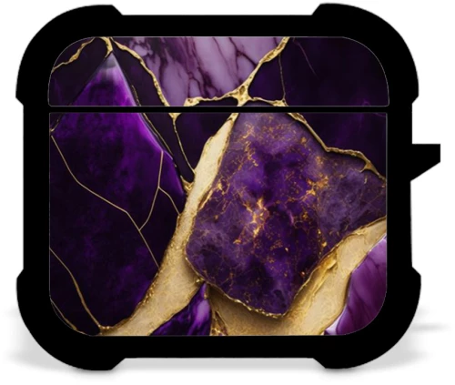 Marble Gold-Purple Airpods 4
