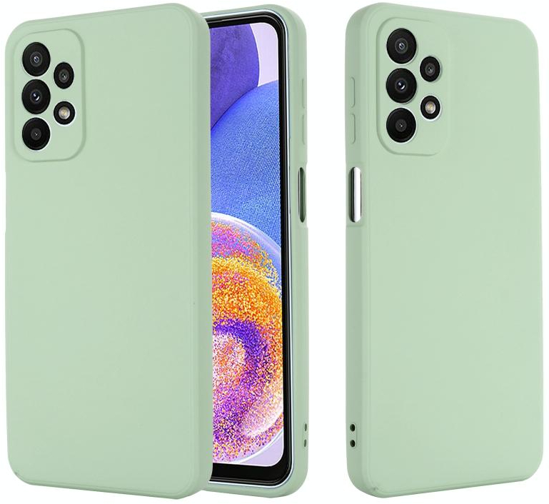 Για Samsung Galaxy A23 4G / 5G καθαρό χρώμα υγρό σιλικόνης Shockproof τηλέφωνο θήκη (Πράσινο)