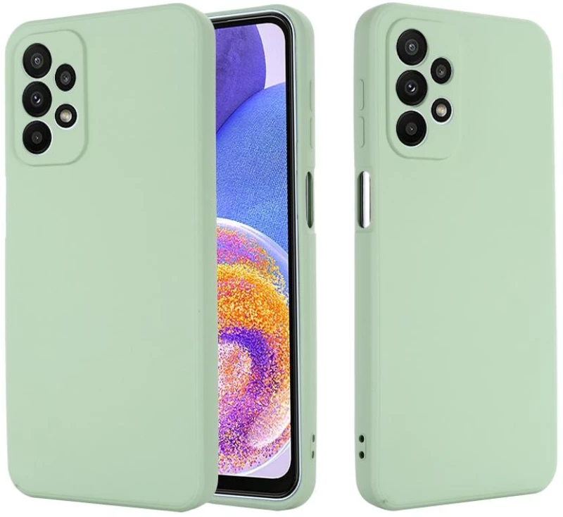 Για Samsung Galaxy A23 4G / 5G καθαρό χρώμα υγρό σιλικόνης Shockproof τηλέφωνο θήκη (Πράσινο)