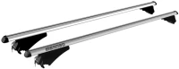 MENABO ΜΠΑΡΕΣ ΟΡΟΦΗΣ ΑΛΟΥΜΙΝΙΟΥ TIGER XL SILVER 131.5 cm ΣΕ ΑΣΗΜΙ ΧΡΩΜΑ ΓΙΑ Mahindra Quanto 2012> ΜΕ FLUSH ή RAISED RAILS - 2 ΤΕΜ. (8500/ΜΒ)