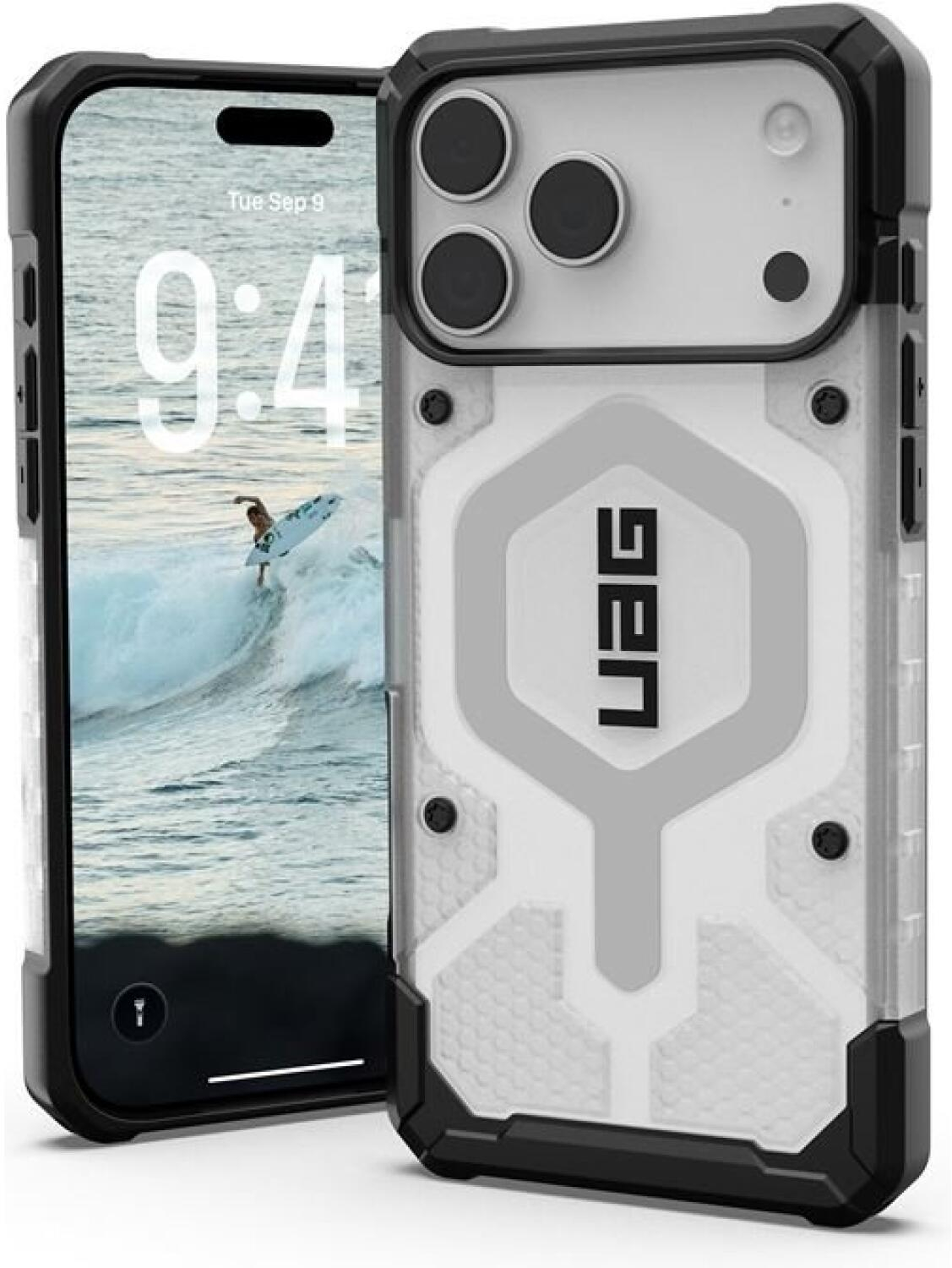 Θήκη iPhone 17 Pro Max UAG Pathfinder Clear Ανθεκτική με MagSafe - Ice / Silver (114552114333)