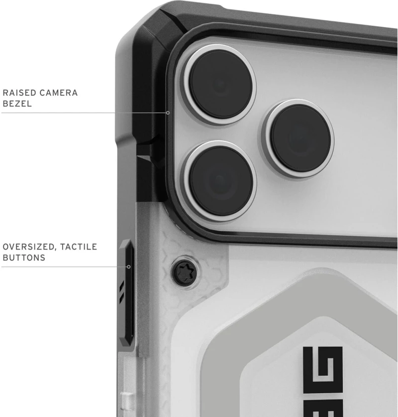 Θήκη iPhone 17 Pro Max UAG Pathfinder Clear Ανθεκτική με MagSafe - Ice / Silver (114552114333)