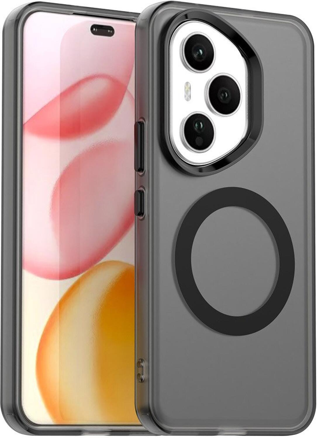 Θήκη Honor 400 Pro Techsuit CandyCase Σκληρή Ημιδιάφανη με MagSafe - Black (5949419310766)